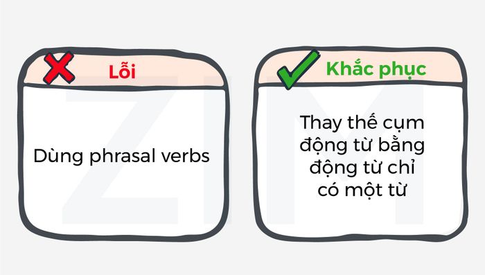 sử dụng các cụm từ phrasal