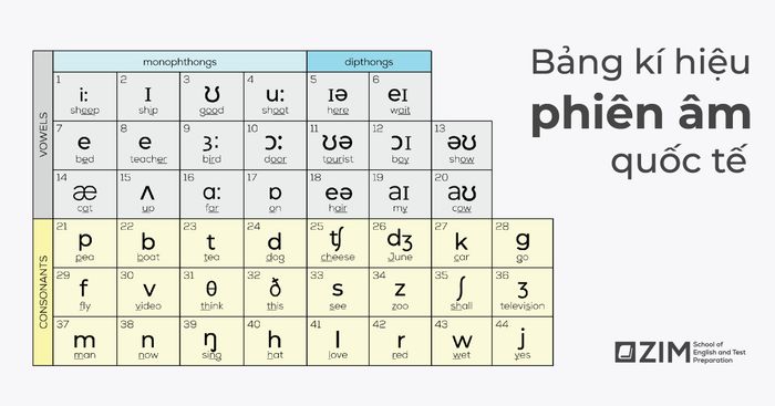 bảng phiên âm quốc tế IPA