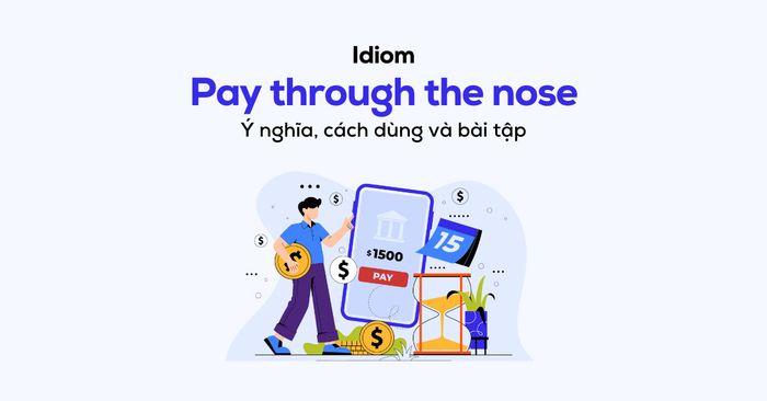 Ý nghĩa của thành ngữ Pay through the nose và cách ứng dụng