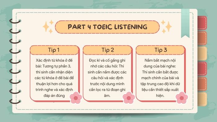 Chiến lược thực hiện Phần 4 TOEIC Listening