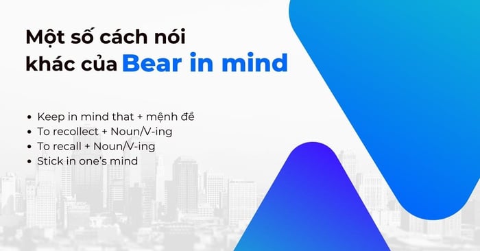 Some other ways of saying Bear in mind