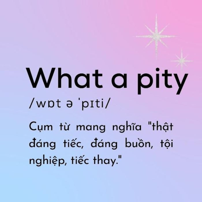 What a pity là gì? Chi tiết về nghĩa, cấu trúc và cách dùng đúng trong tiếng Anh