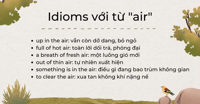 Thành Ngữ với “Air”