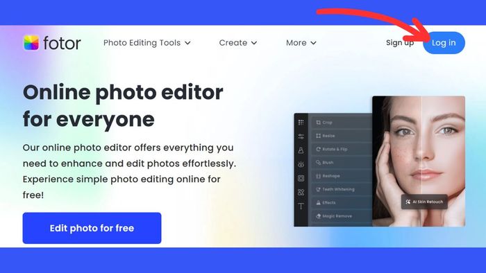 Hướng dẫn sử dụng Fotor trực tuyến 1