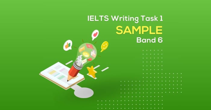 Analysing writing strategies for IELTS Writing Task 1 sample band 6