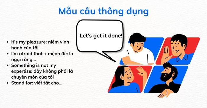 Mẫu câu thông thường về phát triển website