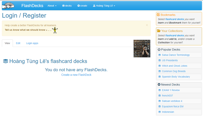 collocations-chu-de-sleep-flashdecks-dang-nhap-thanh-cong
