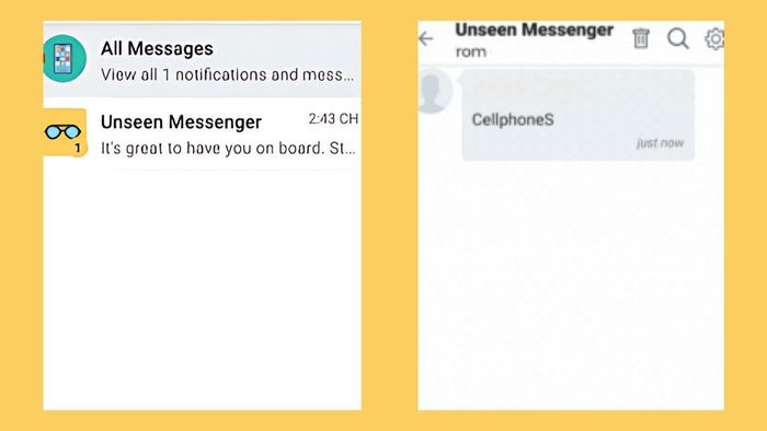 Hướng dẫn sử dụng Unseen Messenger trên Android: Bước 4