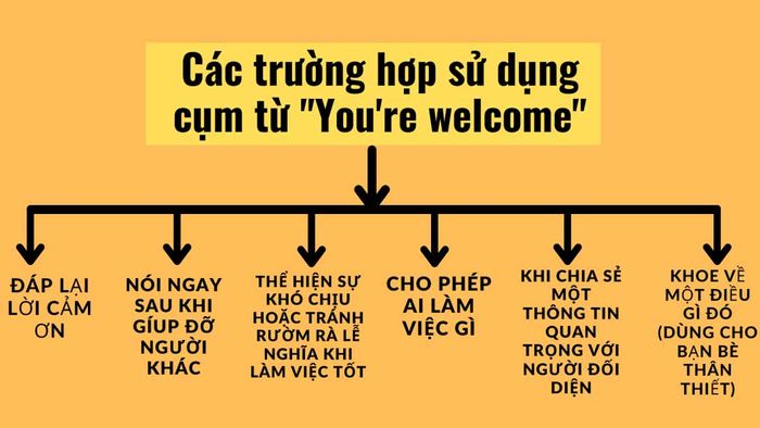 Phương pháp sử dụng you're welcome