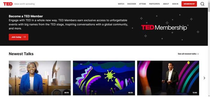 Website Ted talk