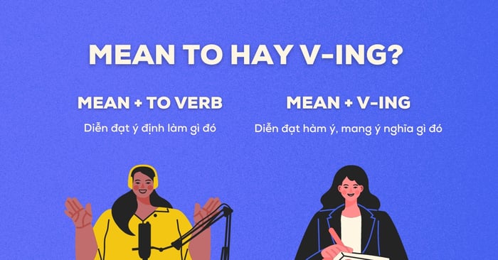 sau cách sử dụng mean to v hoặc ving và các thành ngữ với mean