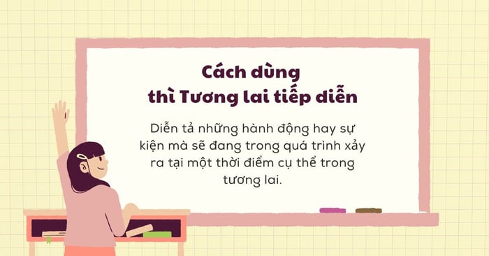 Cách sử dụng thì tương lai tiếp diễn