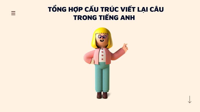 Cấu trúc viết lại câu trong tiếng Anh - lí thuyết và bài tập áp dụng