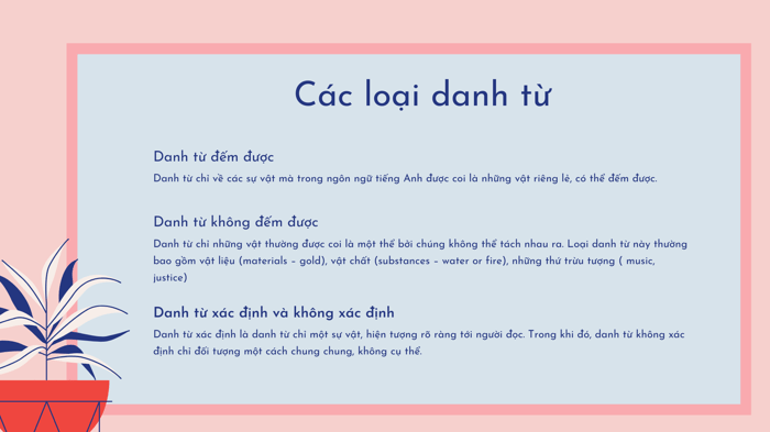 Các danh từ phổ biến