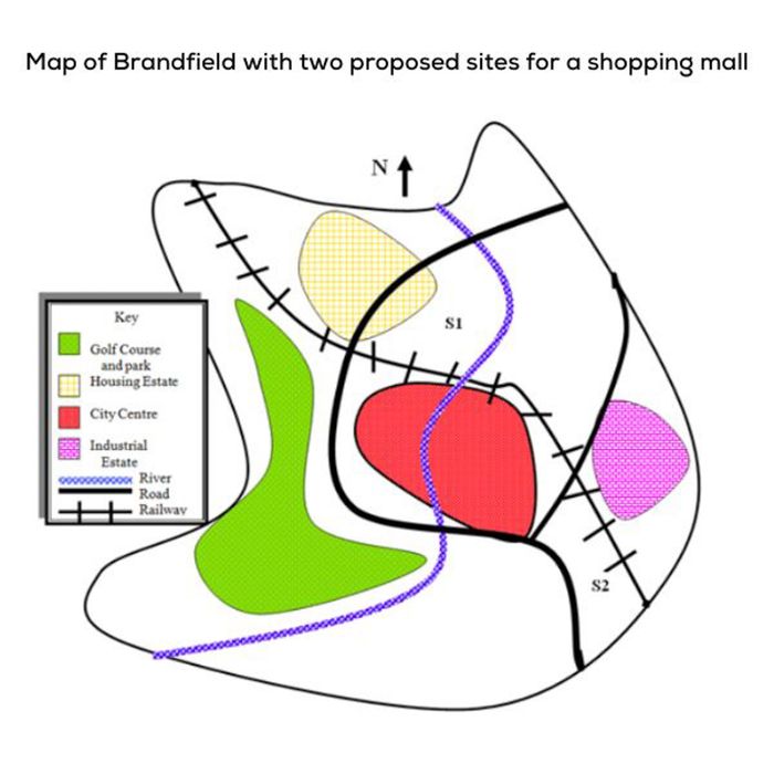 Bản đồ của Brandfield