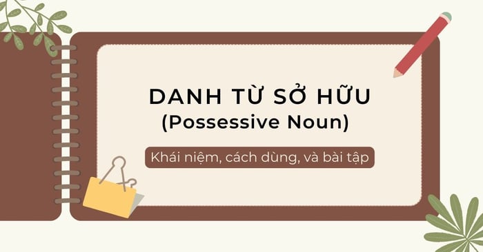 Danh từ sở hữu trong tiếng Anh - Khái niệm, cách sử dụng và bài tập tham khảo