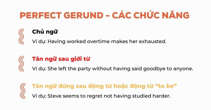 Chức năng của động từ hoàn thành