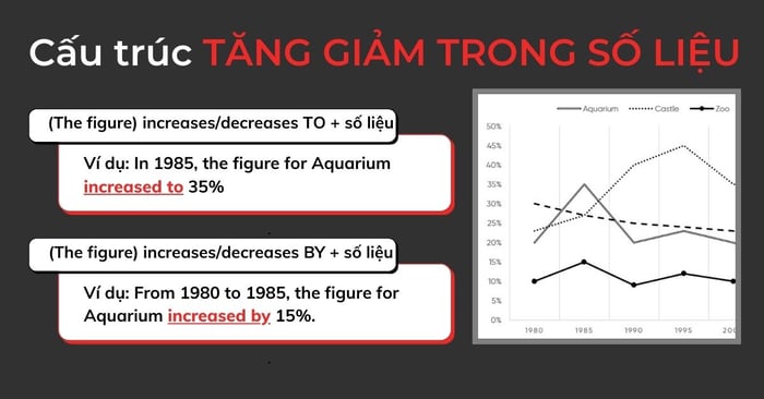 Cấu trúc biểu thị sự tăng/giảm trong số liệu