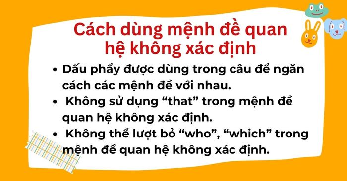 Mệnh đề quan hệ không chính xác trong tiếng Anh