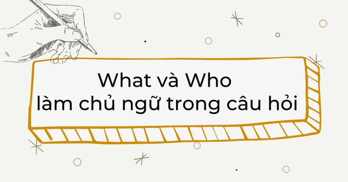 những gì và ai làm chủ ngữ trong câu hỏi cách sử dụng và bài tập