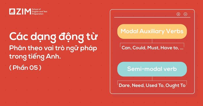 phân loại và cách sử dụng modal verb trong tiếng Anh