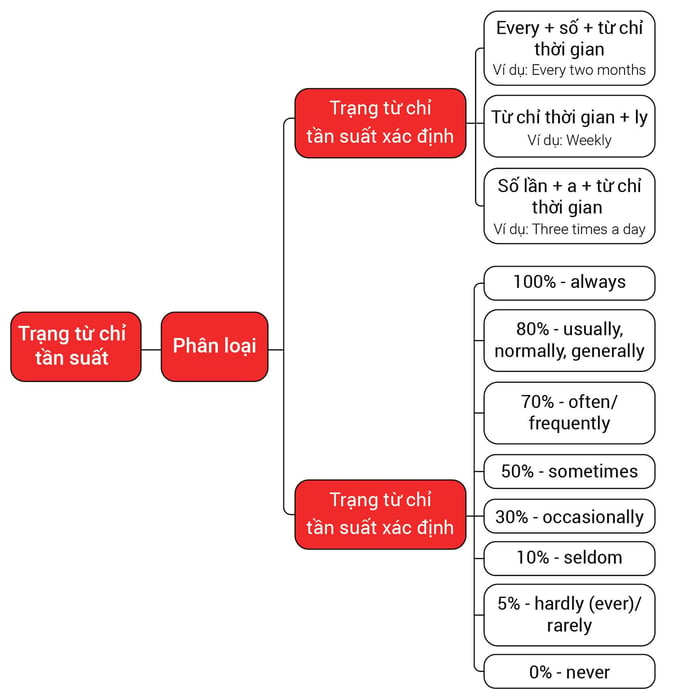 trạng từ chỉ tần suất trong tiếng anh