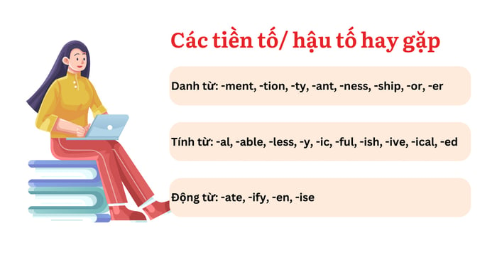 Các tiền tố và hậu tố thường gặp