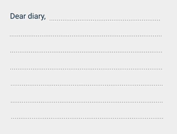 Compose a diary entry of about 50 words regarding your closest companion