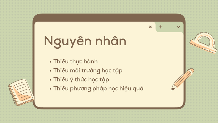 Nguyên nhân gây mất gốc tiếng Anh