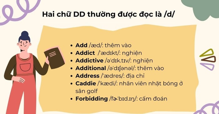 các dấu hiệu để nhận biết âm d trong tiếng Anh