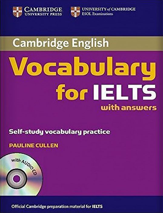 Cover of the Cambridge Vocabulary for IELTS with Answers book