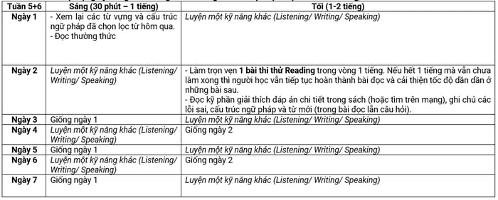 thực hành bài thi reading