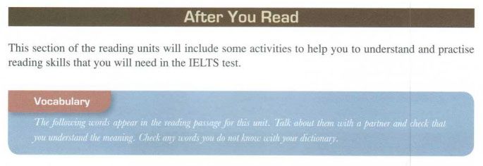 Lesson for IELTS Reading - After you read