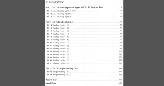 Cấu trúc của tài liệu Basic IELTS Reading