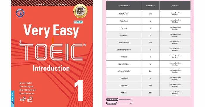 quyển sách ngữ pháp TOEIC RẤT DỄ DÀNG TOEIC 1