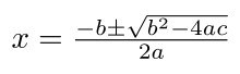 mathematical examination-quadratic equation