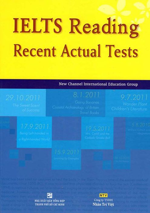 Bộ đề thi IELTS Reading thực tế gần đây