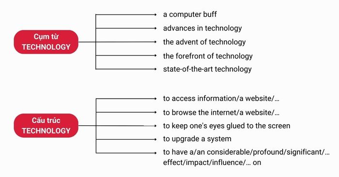 Cụm từ và cấu trúc của bài thi VSTEP với Chủ đề Công nghệ