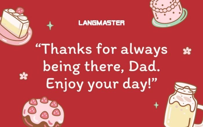 Short and sweet Father's Day wishes in English