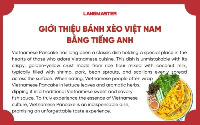 Introducing Vietnamese Pancake in English