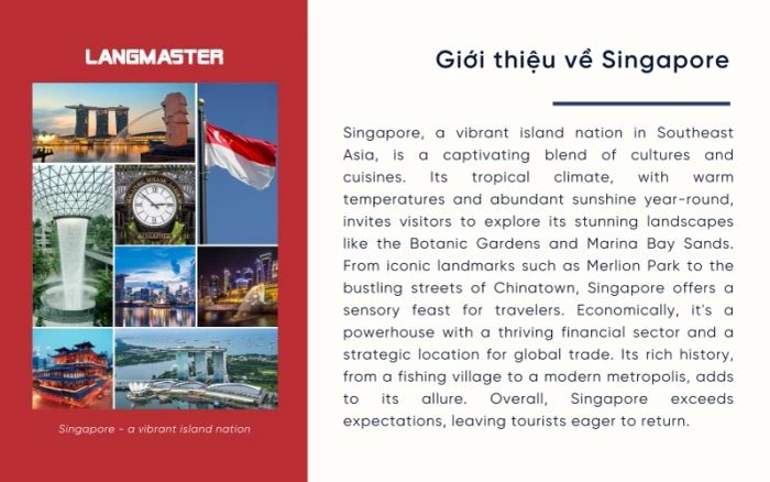 A sample introduction about Singapore in English