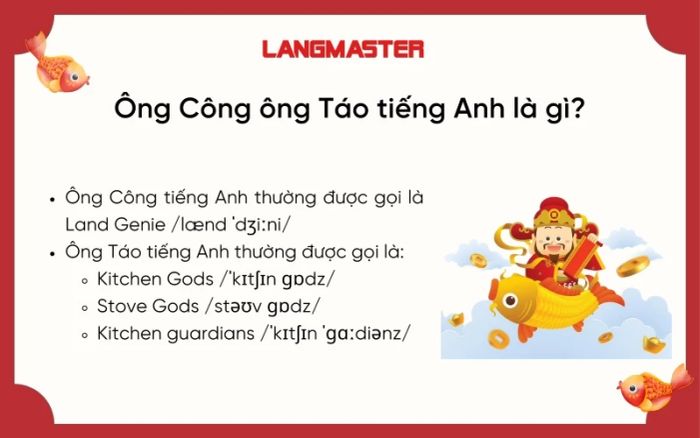 There are many ways to say Ông Công ông Táo in English