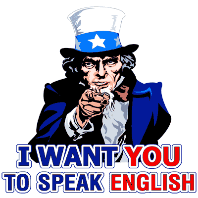 speak english