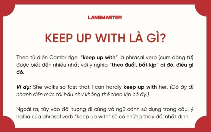 Bạn hiểu Keep up là gì chưa?