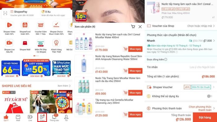 Cách mua sắm trên Shopee Video để nhận nhiều ưu đãi