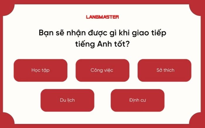 Bạn sẽ nhận được những gì khi giao tiếp tiếng Anh tốt?
