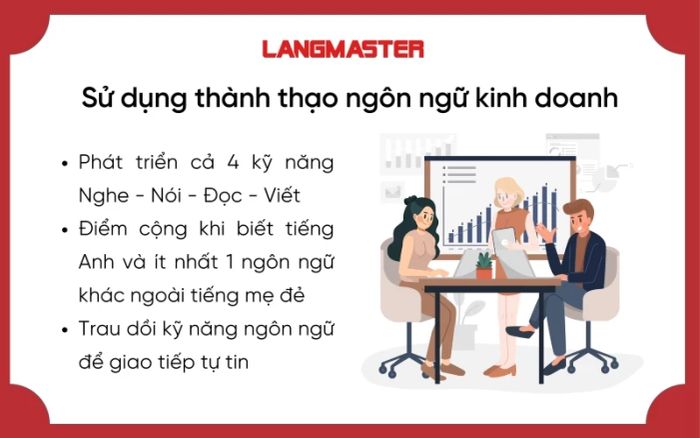 Yêu cầu sử dụng thành thạo ngôn ngữ khi làm việc cho công ty ở nước ngoài