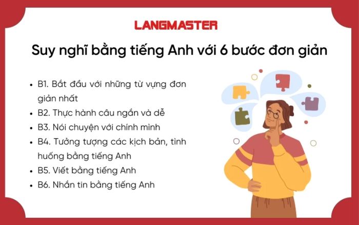 Huấn luyện suy nghĩ bằng tiếng Anh theo 6 bước đơn giản