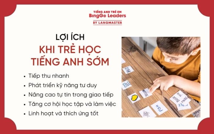 Lợi ích khi trẻ học tiếng Anh từ sớm