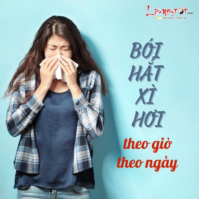 Xem bói hắt xì hơi theo ngày giờ trong tuần